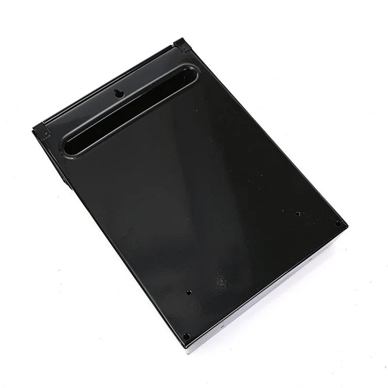 2801 Wall Mounted Mailbox with 2 Keys Outdoor  Lock Security Letter Box Metal Suggestion Box - Black