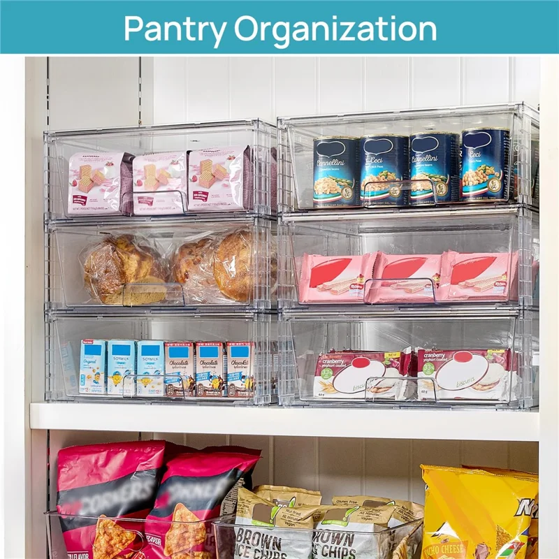 2Pcs PET 12 inch Detachable Cosmetic Storage Box Large Capacity Assembled Drawer Stackable Desktop Organizer