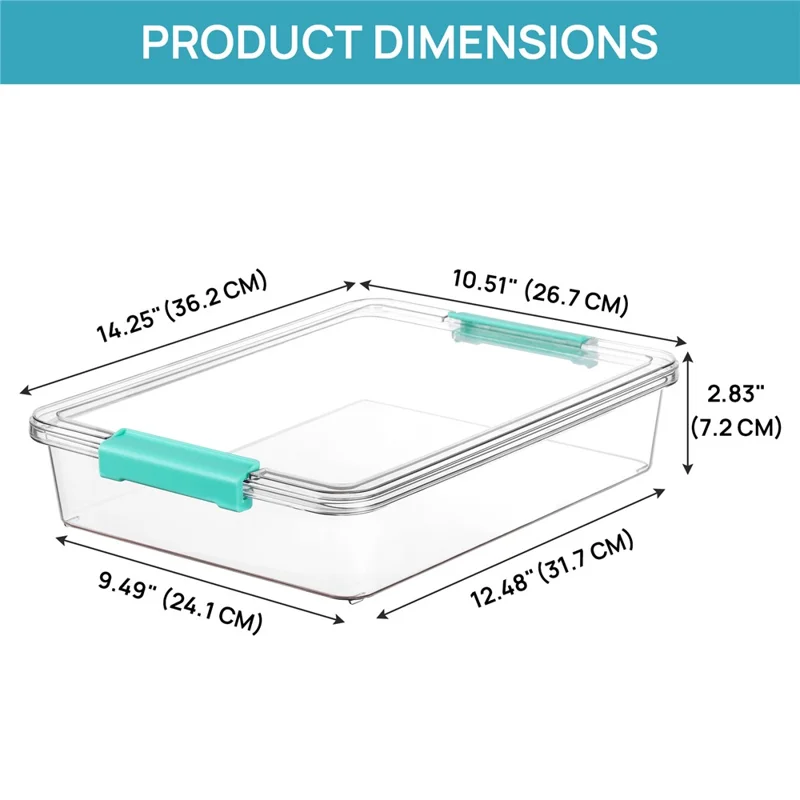 4 Pezzi Scatola di Immagazzinaggio Impilabile in PET Trasparente Organizzatore di Giocattoli con Coperchio Antipolvere Contenitore Salvaspazio