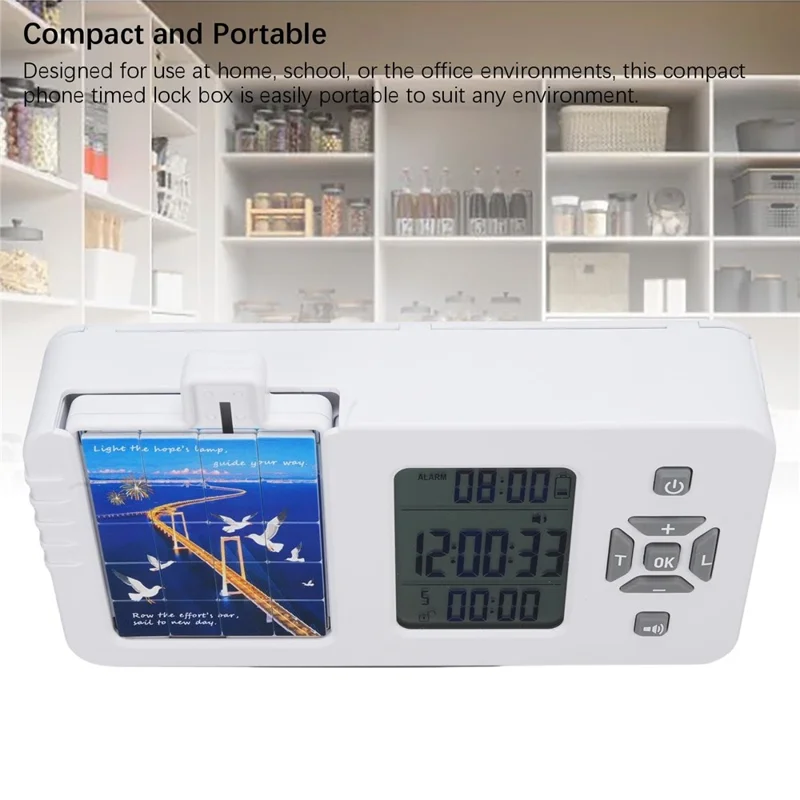 SG01 Smartphone Förvaringslåda Tidslåsning Låda Självdisciplin Trick Mobiltelefon Tidslåsning - Lappversion