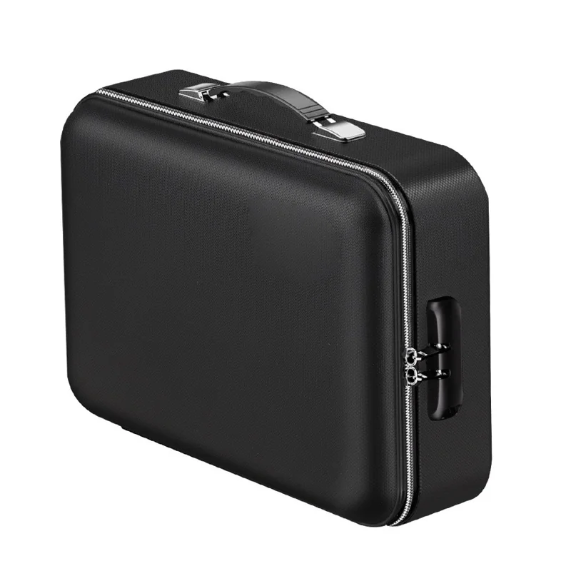 Fireproof Document Bag Hard Case Waterproof Safe Box for Valuables  /  Files  /  Certificates with Password Lock