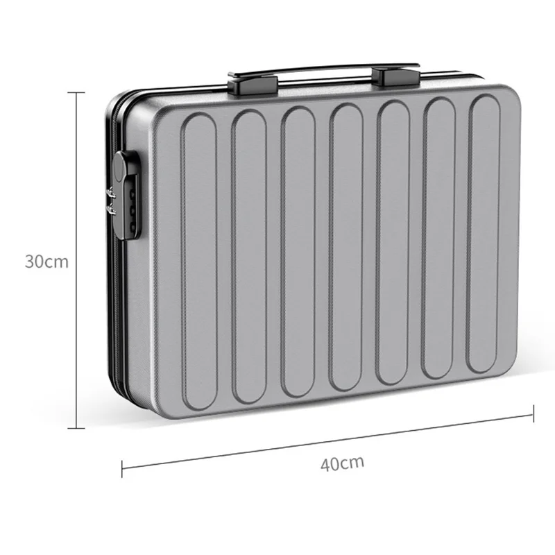 Multi-Layer Document Organizer Box Moisture-Proof Zippered Storage Bag with Password Lock for Passport / Certificates / Files