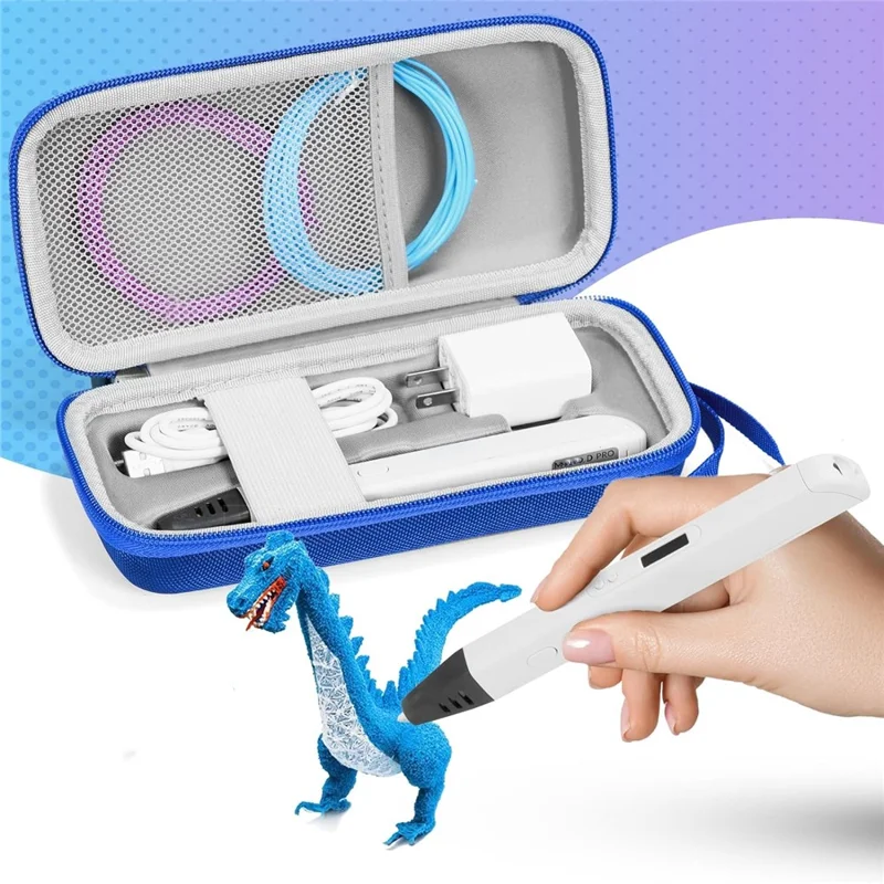 Storage Box for MYNT3D Super  /  Professional  /  Pro Printing 3D Pen Carrying Case Portable Hard Shell
