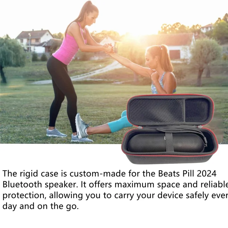 Чехол-переноска для портативной колонки Beats Pill 2024, ударопрочный дорожный сумка-чехол для хранения