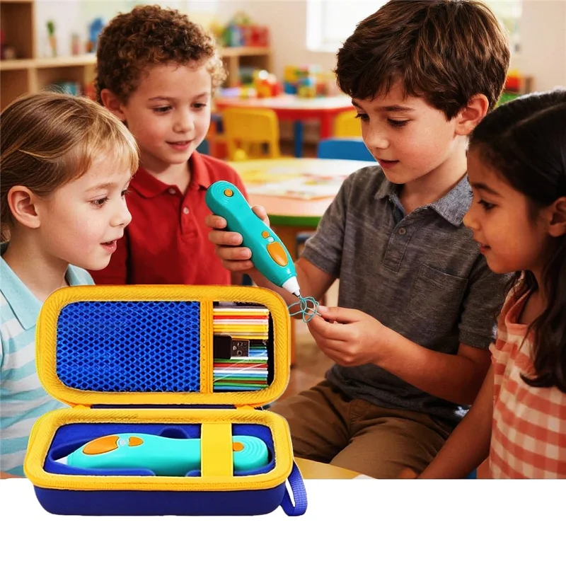 For 3Doodler Start+ Essentials 2024 / 2023 3D Printing Pen Carrying Case Portable Storage Bag