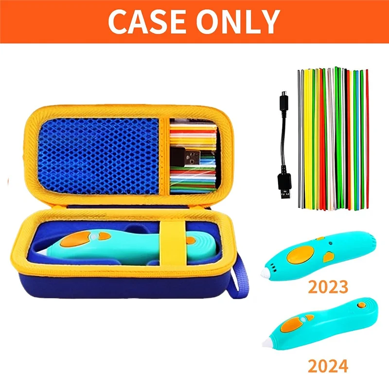 For 3Doodler Start+ Essentials 2024 / 2023 3D Printing Pen Carrying Case Portable Storage Bag