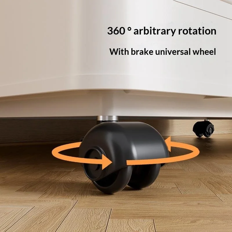 Boîte de rangement en plastique pliable avec couvercle basculant, à roulettes, grand volume, bac de rangement pour vêtements et jouets