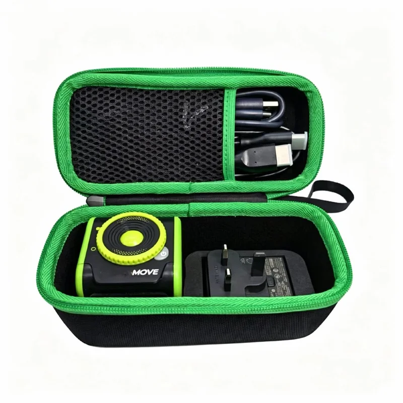 Hard Shell Case for LeapFrog LeapMove Kids Learning Projector EVA Travel Storage Bag Portable Carrying Case - Black  /  Green