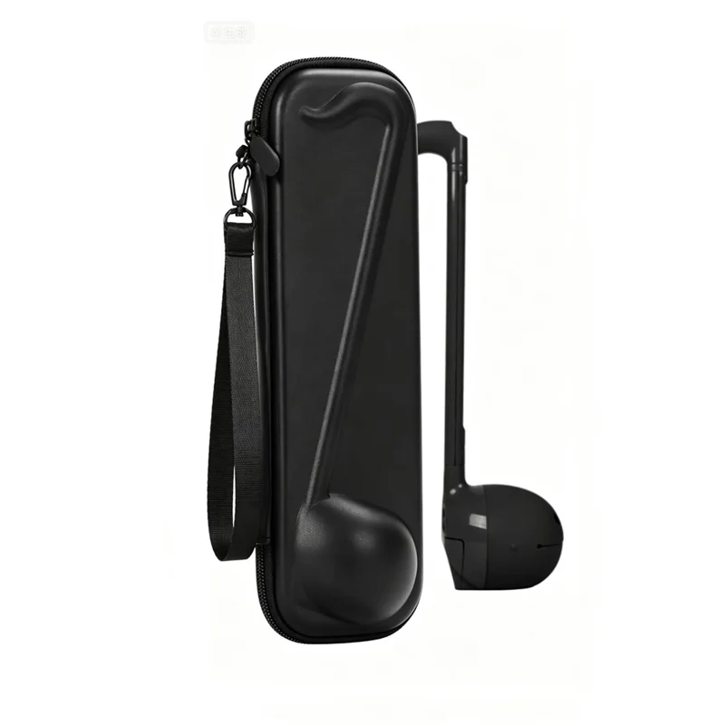 Hard Case for Otamatone Electronic Musical Instrument PU EVA Portable Travel Storage Box - Black