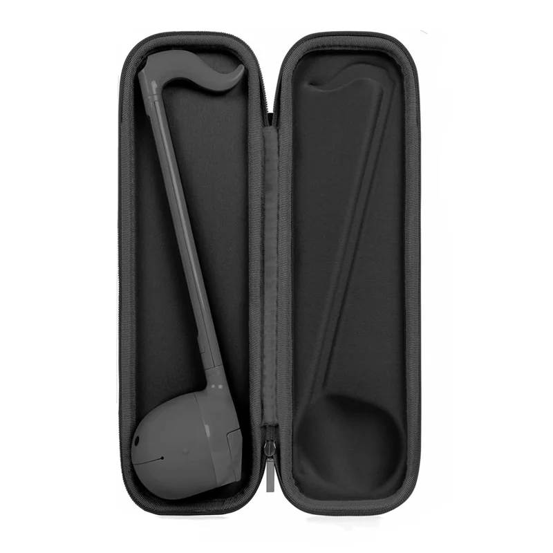 Hard Case for Otamatone Electronic Musical Instrument PU EVA Portable Travel Storage Box - Black