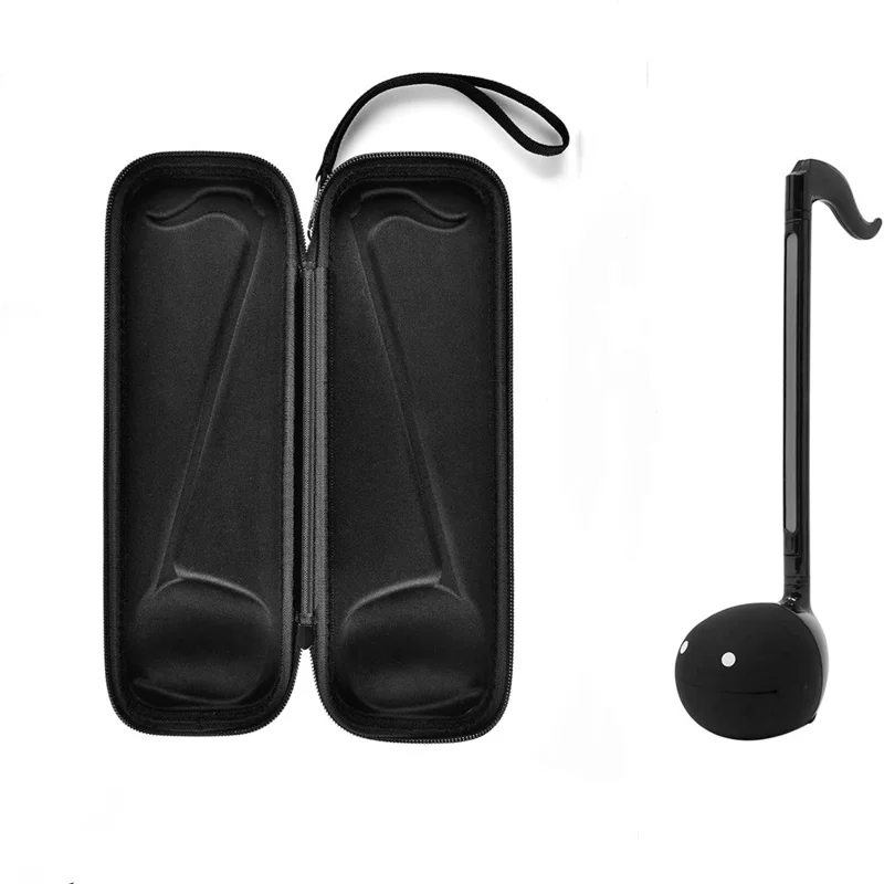 Hard Case for Otamatone Electronic Musical Instrument PU EVA Portable Travel Storage Box - Black