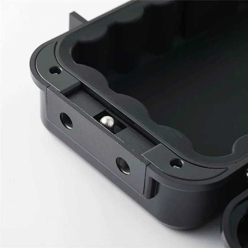50m Waterproof Combination Lock Box Portable Safe Storage Case with Steel Cable for Beach Travel - Black