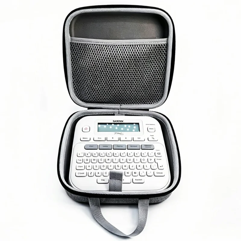 EVA Hard Shell Storage Case for Brother P-Touch PTD220  /  D210 Label Printer Shockproof Carrying Bag - Grey