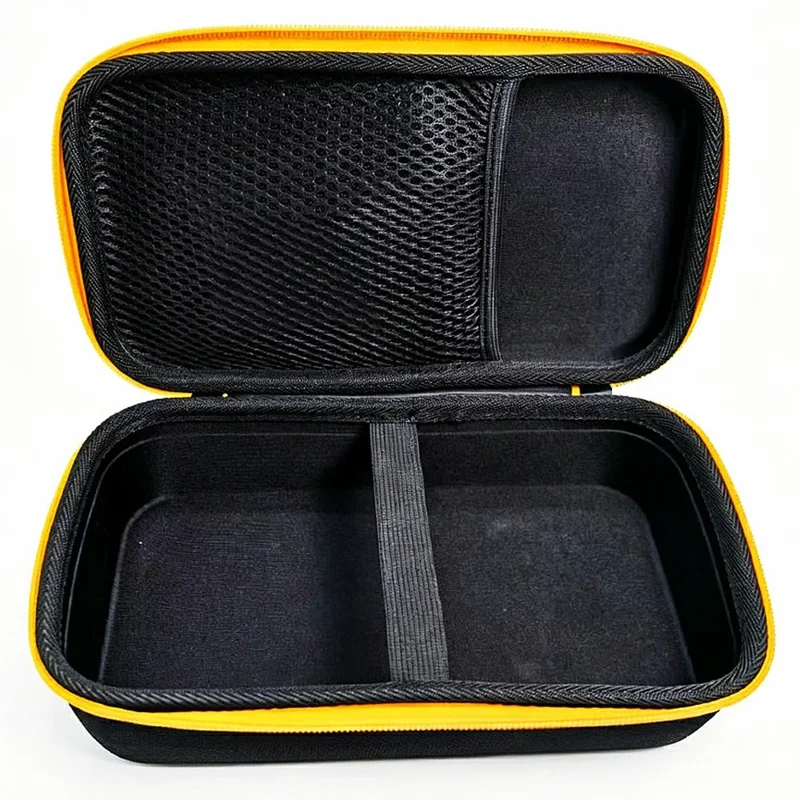 Hard Shell Carrying Case for Brother P-Touch PTH110  /  PTH111 Pro  /  PTE110 EShockproof Storage Bag - Black+Yellow