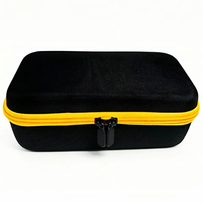 Hard Shell Carrying Case for Brother P-Touch PTH110  /  PTH111 Pro  /  PTE110 EShockproof Storage Bag - Black+Yellow