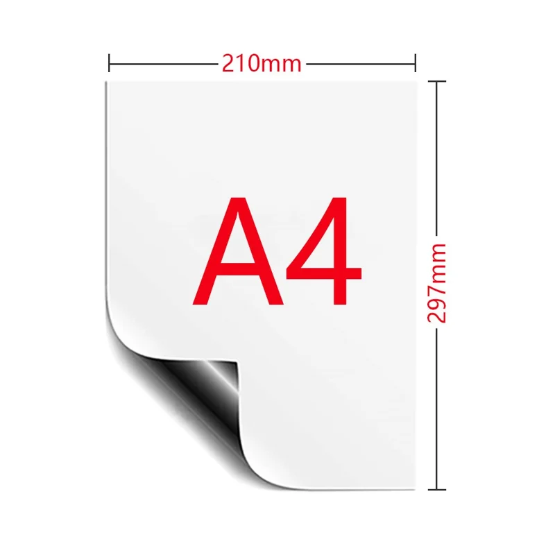 Magnetic Soft Dry Erase Whiteboard Fridge Message Board with 2 Pens and 1 Eraser - Right Angle