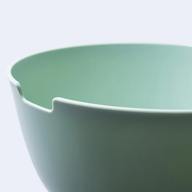 Kitchen Strainer Colander Bowl Set Multifunction Fruit and Vegetable Washing Bowl and Strainer, U Shape (without FDA Certificate, BPA Free) - Dark Blue