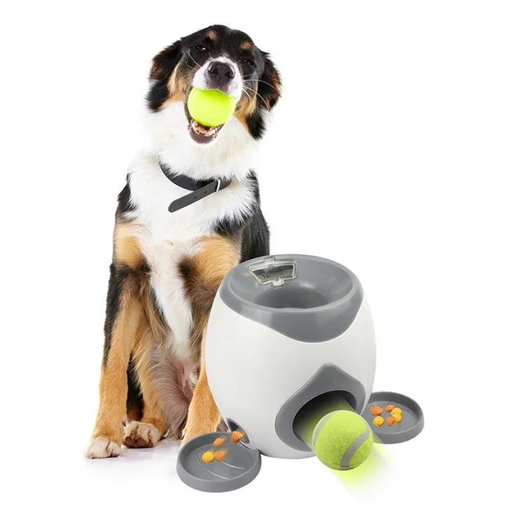 TG-CTOYO47 Lanciatore di palline da tennis per cani Macchina per l'incoraggiamento degli snack Lanciatore di palle interattivo Lanciatore di palle per cani