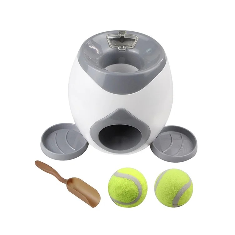 TG-CTOYO47 Lanciatore di palline da tennis per cani Macchina per l'incoraggiamento degli snack Lanciatore di palle interattivo Lanciatore di palle per cani