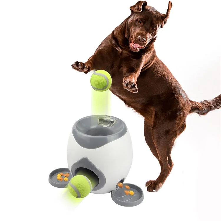 TG-CTOYO47 Lanciatore di palline da tennis per cani Macchina per l'incoraggiamento degli snack Lanciatore di palle interattivo Lanciatore di palle per cani