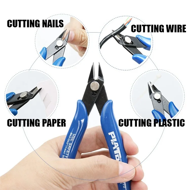 1PC Electrical Wire Cable Cutter Mini Size One-Hand Operation Stainless Steel Wire Rope Cutter Heavy Duty Cable Cutting Tool