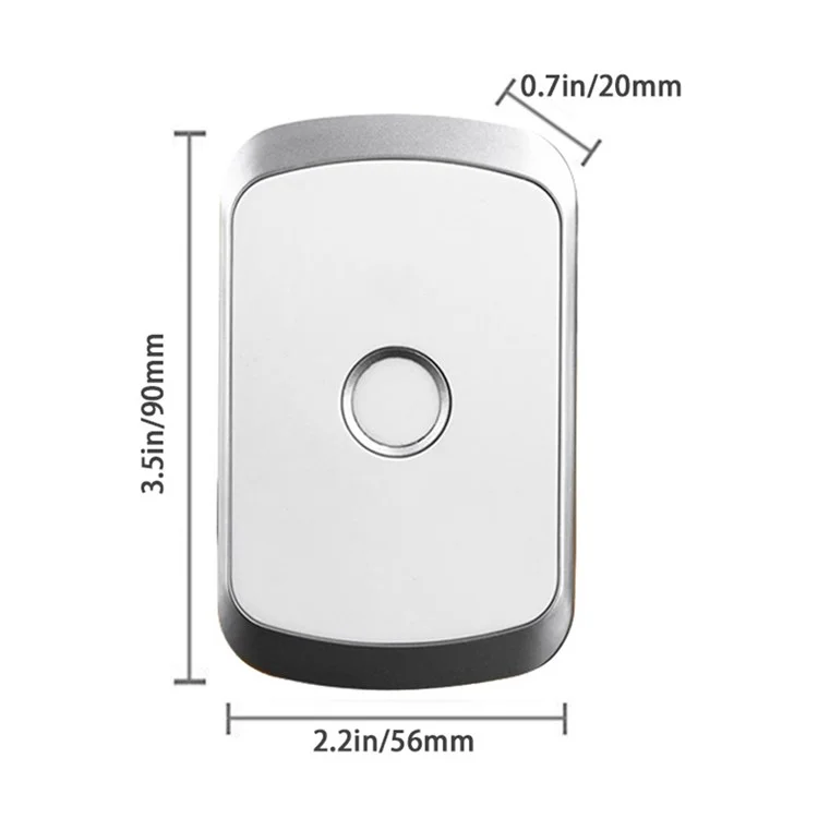 C20 Беспроводной Уход За Беспроводным Уходом Pager Smart Call System С 1 Кнопкой Вызова SOS И 3 Приемниками. - Серебряный