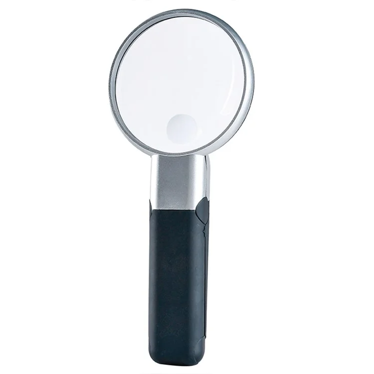 YJ7128F-90A LED Light Foldable 2X and 5X Magnification Handheld Magnifier (Battery Not Included)