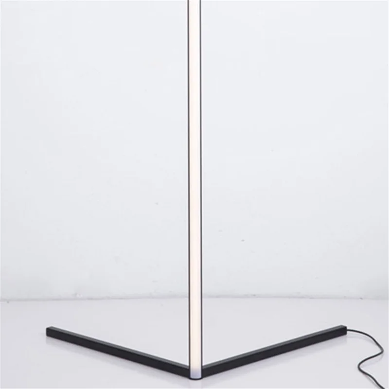 DH-L1004 1.12m RGB LED Corner Floor Lamp Dimmable Corner Light with Bluetooth-compatible APP and Touch Remote Control - Black / EU Plug