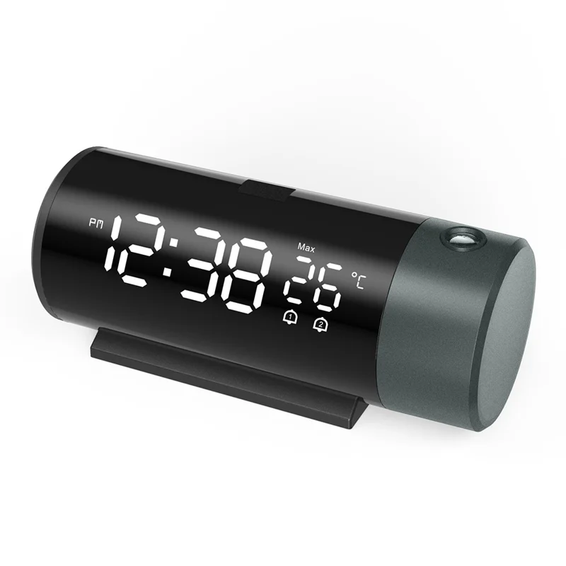 1006 Multifunctional Dual Alarm Clock Time / Temperature Projection LED Screen Digital Clock