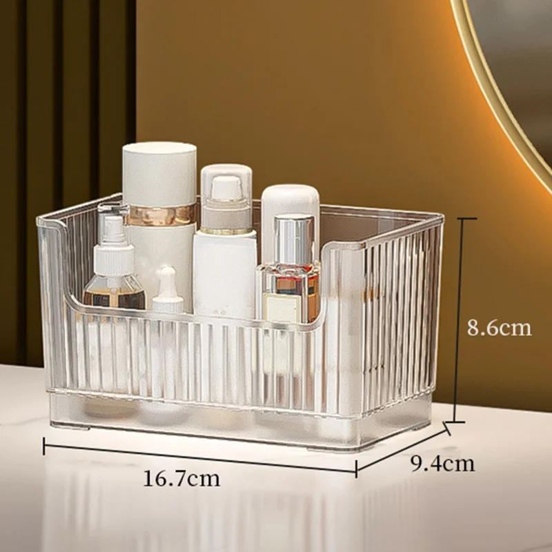 PET Refrigerator Organizer Box Fridge Side Door Storage Container, Double Layer / Size S (No FDA Certificate, BPA Free) - Transparent