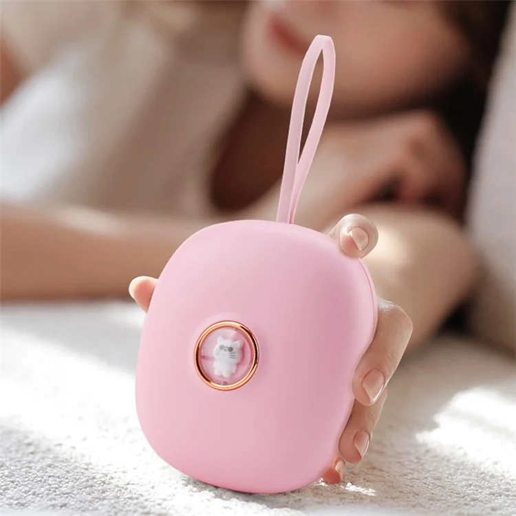 TS-BC670 Vibration Shaker Alarm D'alarme Mignons Étudiants en Animaux de Compagnie se Réveille-t-il un Sillage de Sillage Artefact à LED Numérique Horloge - Rose