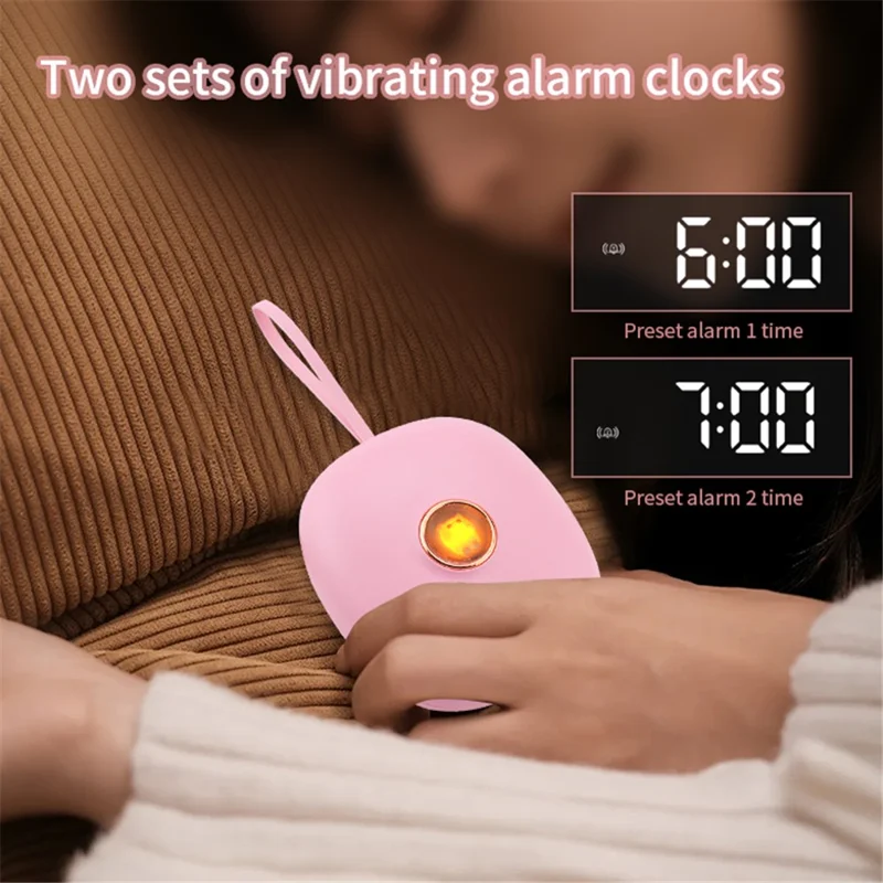 TS-BC670 Vibration Shaker Alarm Clock Cute Pet Students Wake Up Strong Wake Artifact LED Digital Clock - Sky Blue