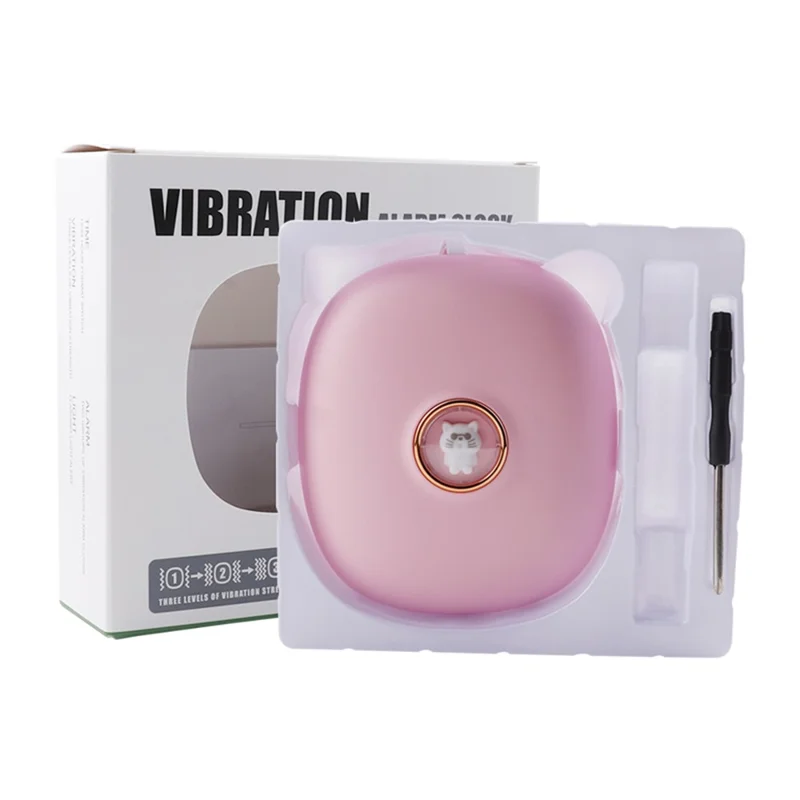 TS-BC670 Vibration Shaker Alarm Clock Cute Pet Students Wake Up Strong Wake Artifact LED Digital Clock - Sky Blue