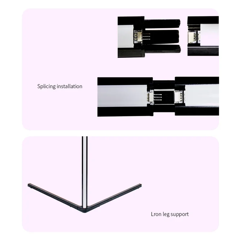 GW-545464 Floor Standing Lighting Lamp Wall Corner Colorful Ambient Light for Home Decor