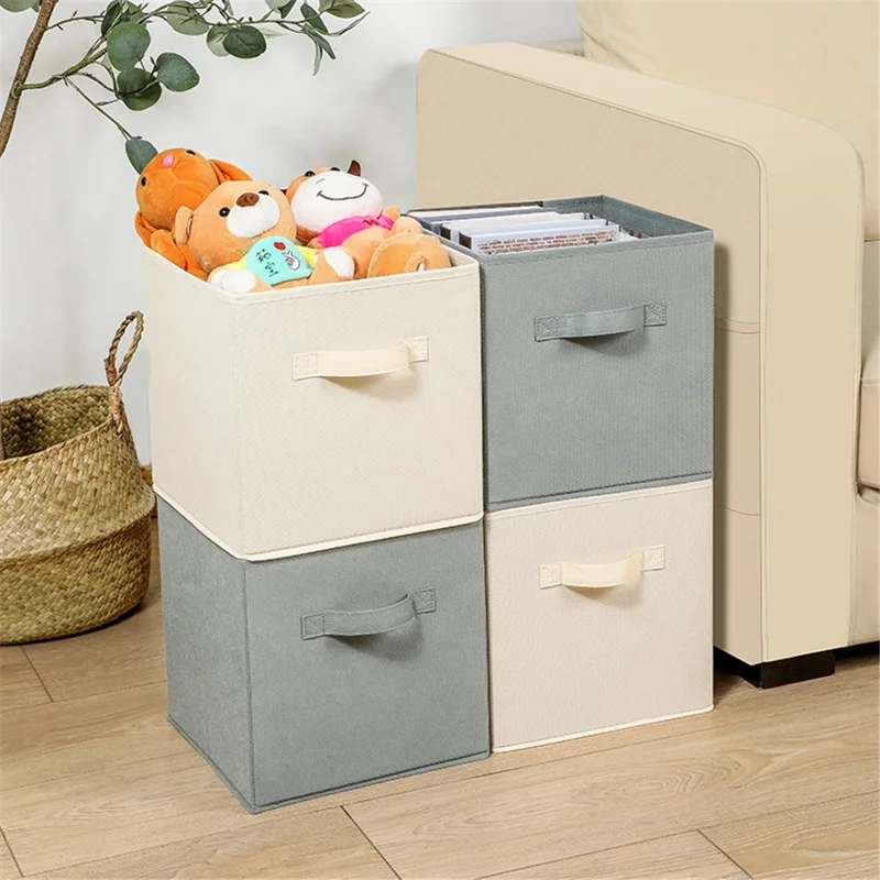 MOHO & HOME Home Non-woven Wardrobe Storage Box Clothes Toys Sundries Storage Box - Beige