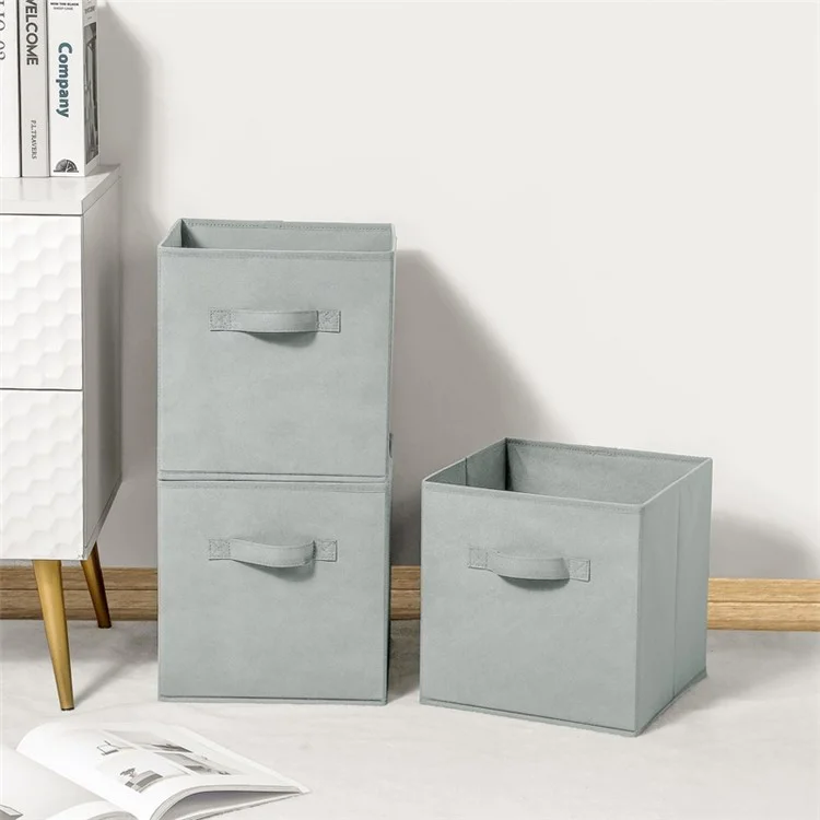 MOHO & HOME Home Non-woven Wardrobe Storage Box Clothes Toys Sundries Storage Box - Grey