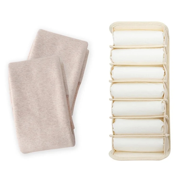 MOHO&HOME MDJ6167 7 Grids Underwear Socks Storage Box Cabinet Wardrobe Divider Drawer Organizer