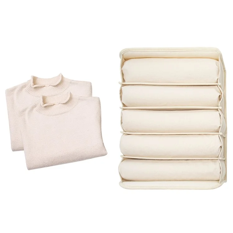 MOHO&HOME MDJ6167 5-Fächer-Schubladenorganizer Pullover Jeans Aufbewahrungsbox Schrank Raumteiler