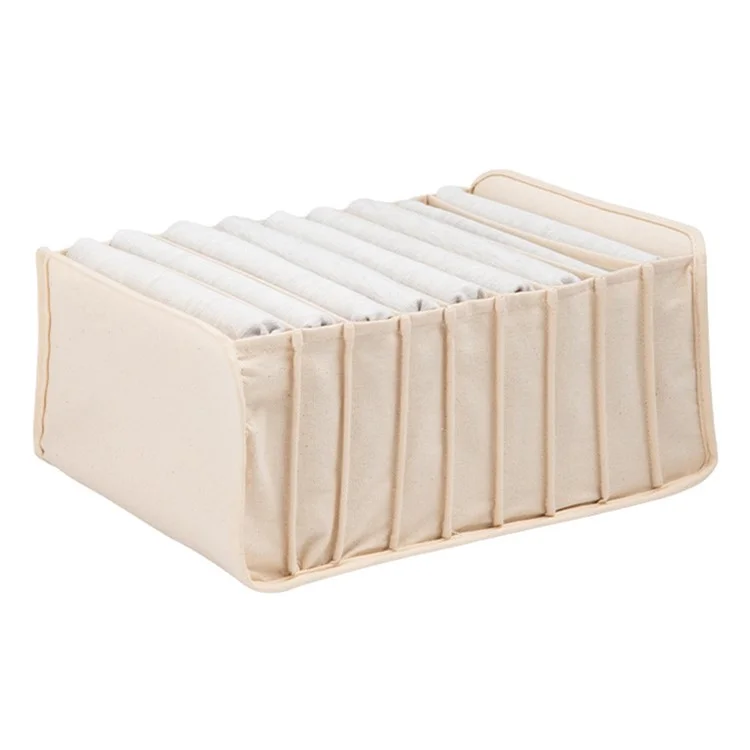 MOHO&HOME MDJ6167 9 Grids Foldable Storage Box T-Shirt Towel Drawer Organizer Cabinet Wardrobe Divider