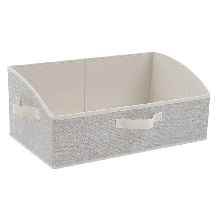 MOHO&HOME MDJ-6139 Non-Woven Trapezoid Storage Bin Closet Organizer Box for Toys, Clothes, Underwear, Books - Beige