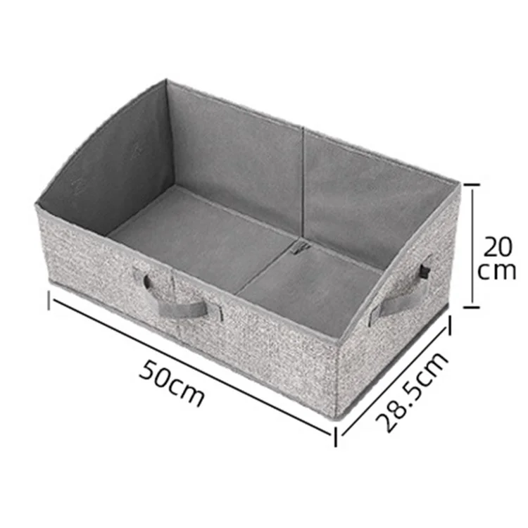 MOHO&HOME MDJ-6139 Non-Woven Trapezoid Storage Bin Closet Organizer Box for Toys, Clothes, Underwear, Books - Beige