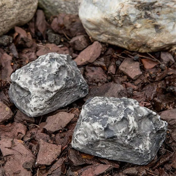 Nascondiglio per Chiavi a Forma di Pietra Realistica Simulazione di Roccia per Cortile Esterno Porta Scatola di Archiviazione Nascosta