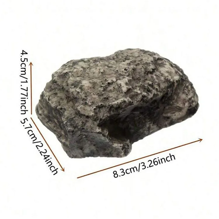 Nascondiglio per Chiavi a Forma di Pietra Realistica Simulazione di Roccia per Cortile Esterno Porta Scatola di Archiviazione Nascosta