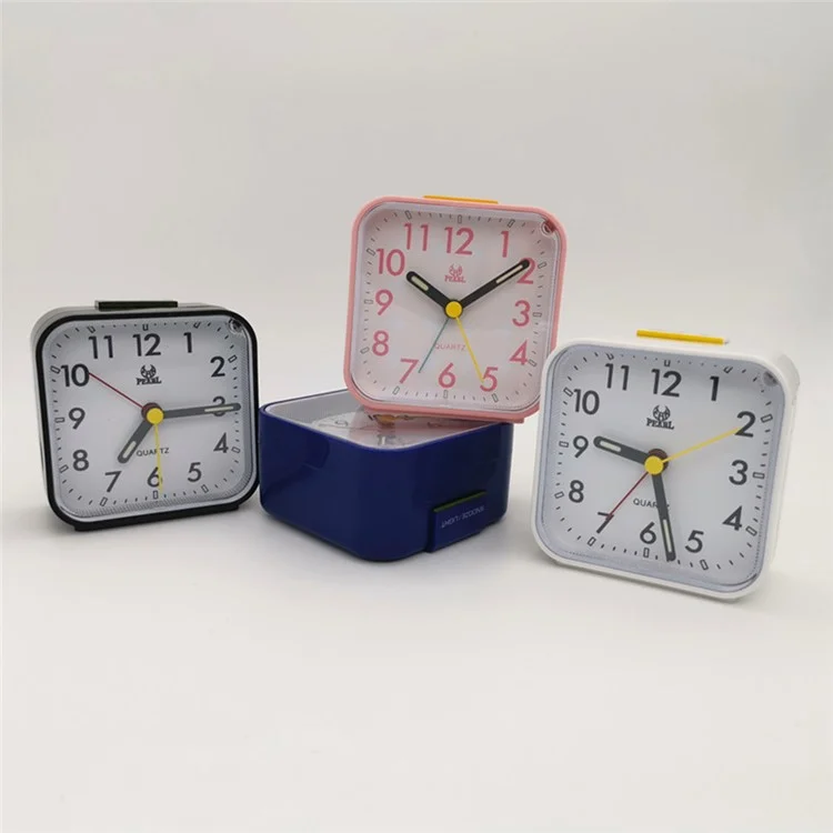 PEARL PT157 Luminous Small ABS Alarm Clock Home Bedside Desktop Clock Children Alarm Clock - Black