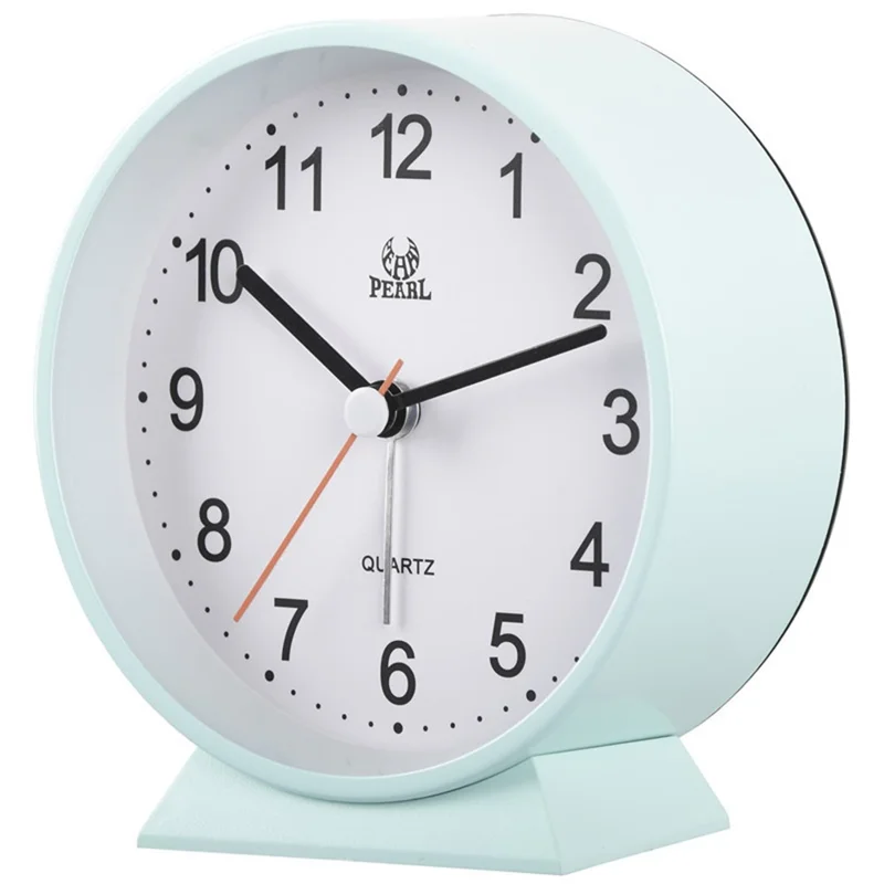 PEARL PT253 Metal+Glass+ABS Round Clock Bedside Desktop Kids Alarm Clock with LED Light - PT523-9