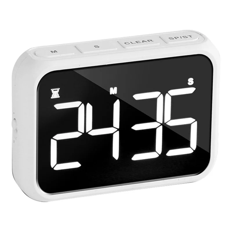 FY501 100-minute Countdown Timing LED Digital Display Kitchen Timer Homework Learning 3 Gear Volume Timer - White