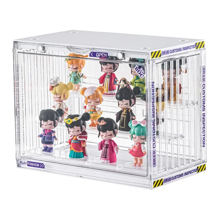 Größe S, 30*17*23,5 cm Anime -figurenspeicherbox Modell Spielzeug Showcase PET+PS Clear Display -box - Transparent