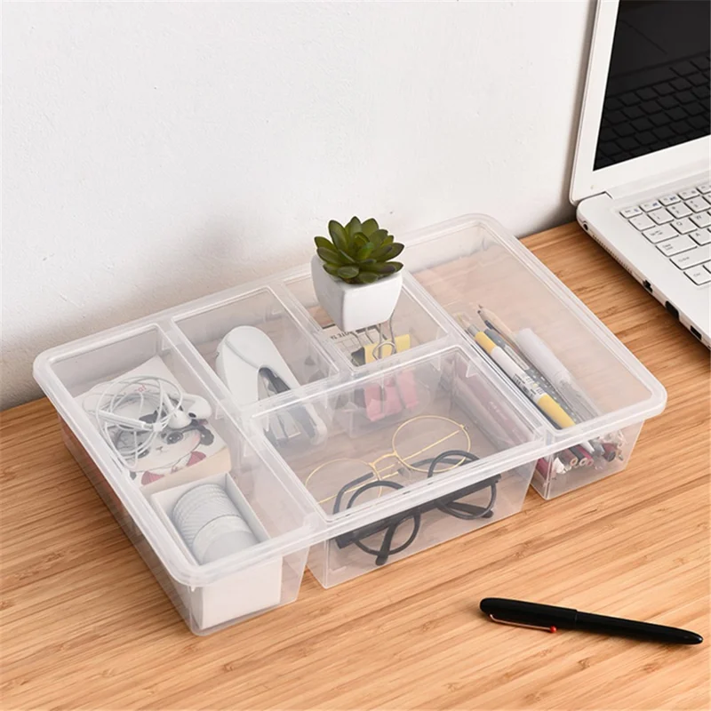 Food Storage Box Kitchen Refrigerator Transparent PP Sealed Organizer Container with Lid (BPA Free, No FDA Certificate) - Blue