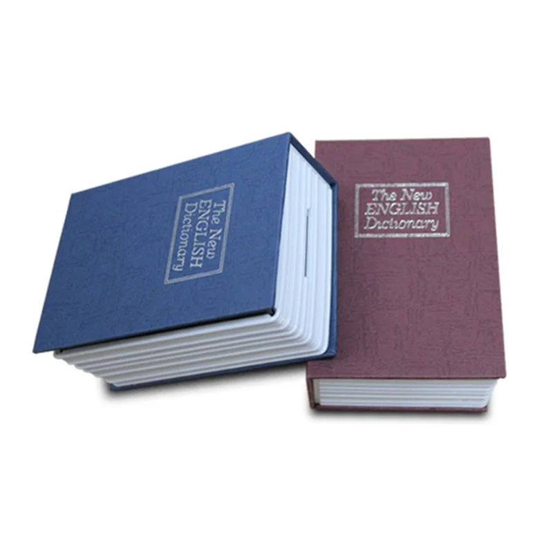 Bulk Purchasing Mini Size Piggy Bank Metal+Plastic Lock Box Book Safe Money Storage Bin with Keys - Black