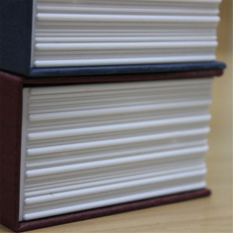 Bulk Purchasing Size L Book Safe Money Storage Bin Metal+Plastic Money Hiding Box with Code Lock - Coffee